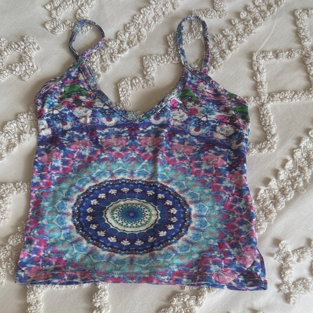 Wolven Threads Mandala Print Women's Top